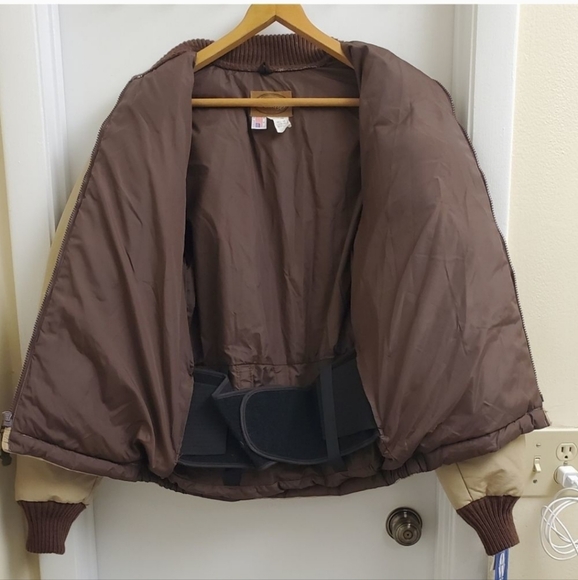 🤩New with tags Vintage Comfy mens lined puffer jacket size small - Picture 6 of 10